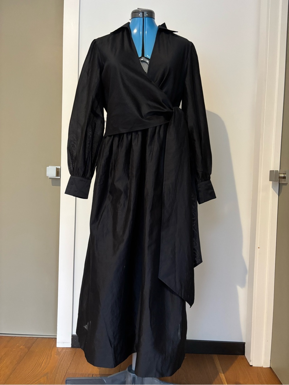 NWT Tuckernuck Black Tie Front Bow Bea Maxi Dress M